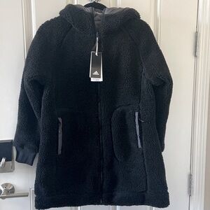 NWT Adidas reversible Sherpa jacket